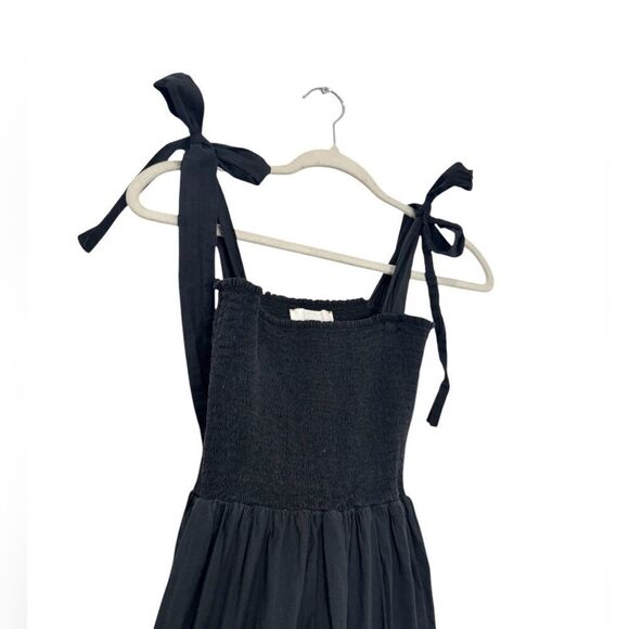 XIRENA LORRAINE smocked DRESS in black - Picture 10 of 12
